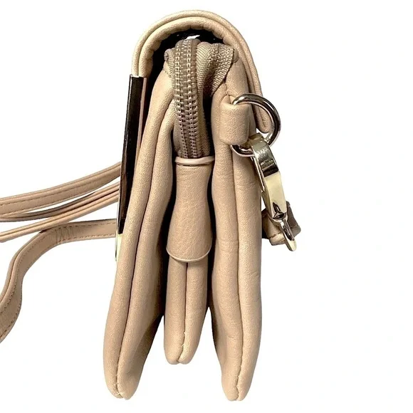 Charming Charlie’s Bag Crossbody & Wristlet Straps Sand Color Gold Trim Hardware - Picture 8 of 12